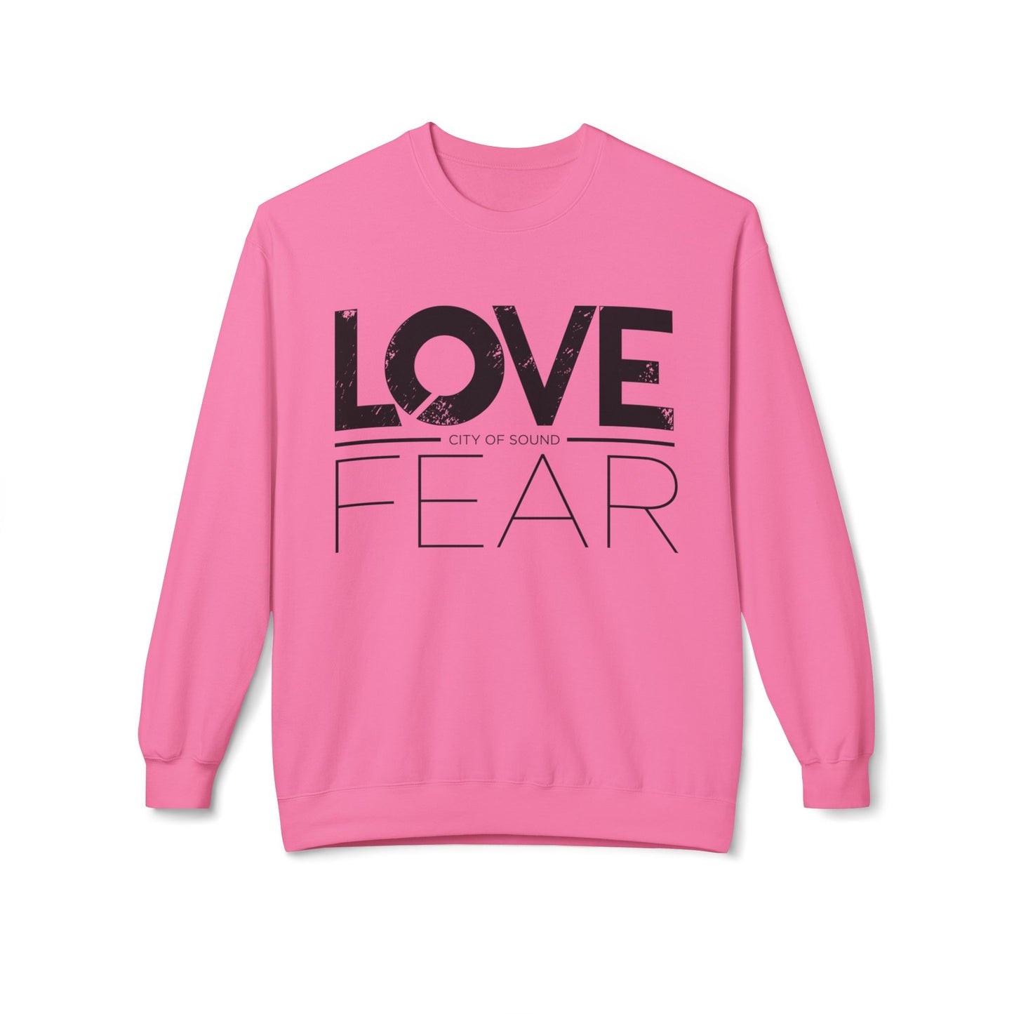 Love Over Fear Sweater (Black txt)