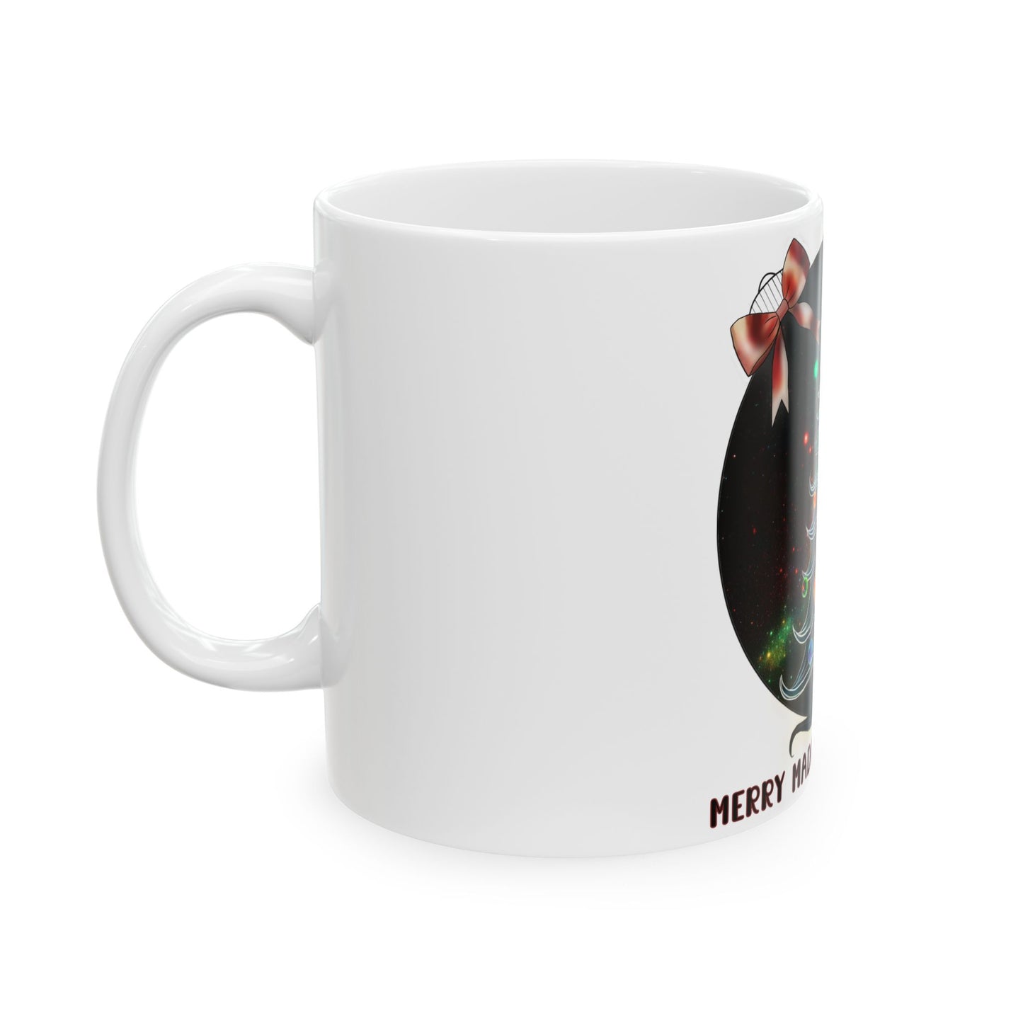 Merry Madness Christmas Mug White