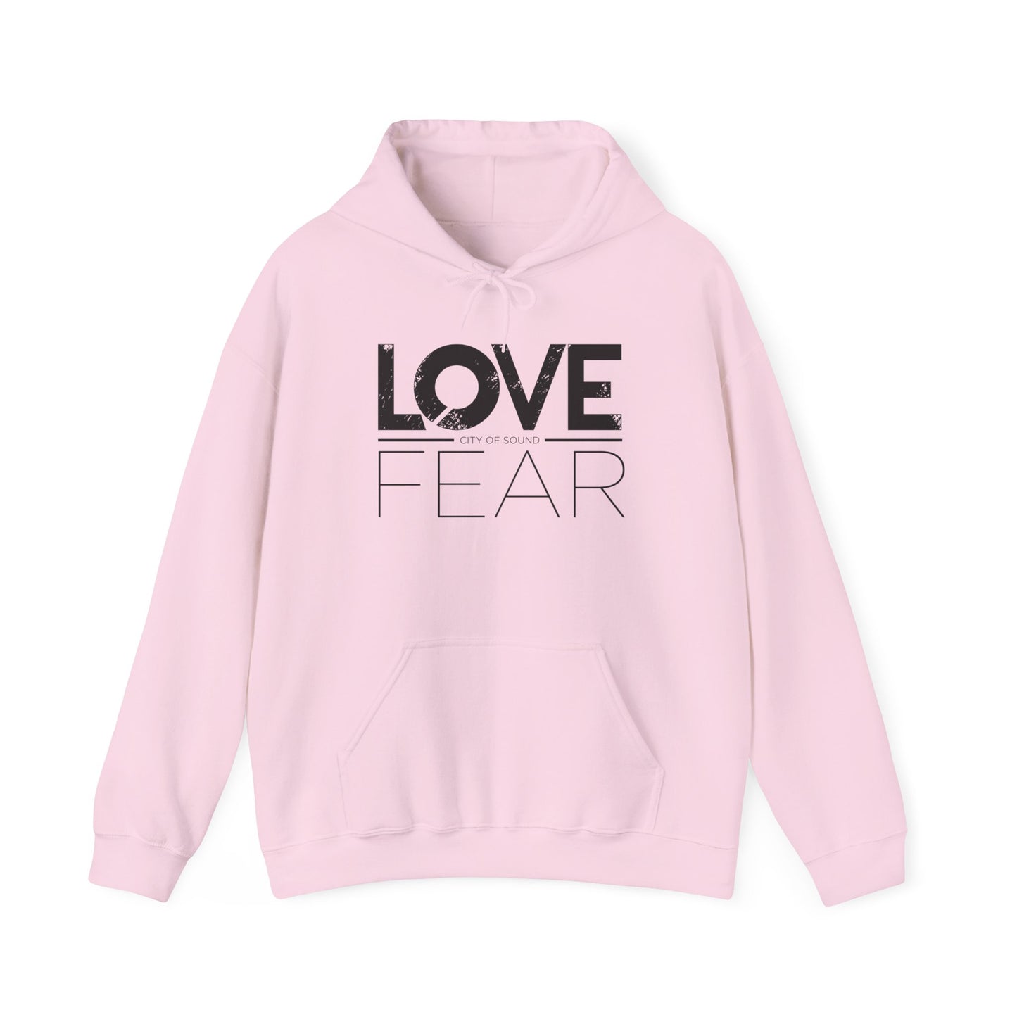 Love Over Fear Hoodie (Black txt)