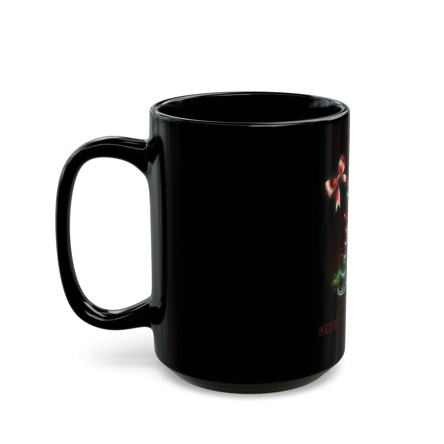 Merry Madness Christmas Mug Black