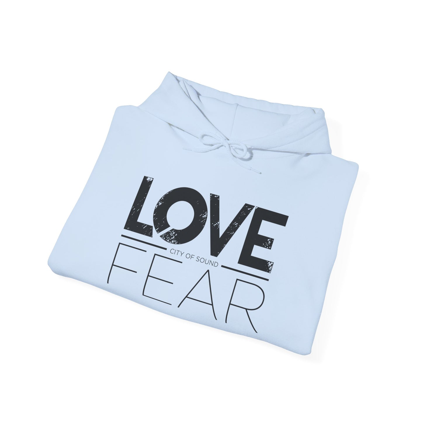 Love Over Fear Hoodie (Black txt)