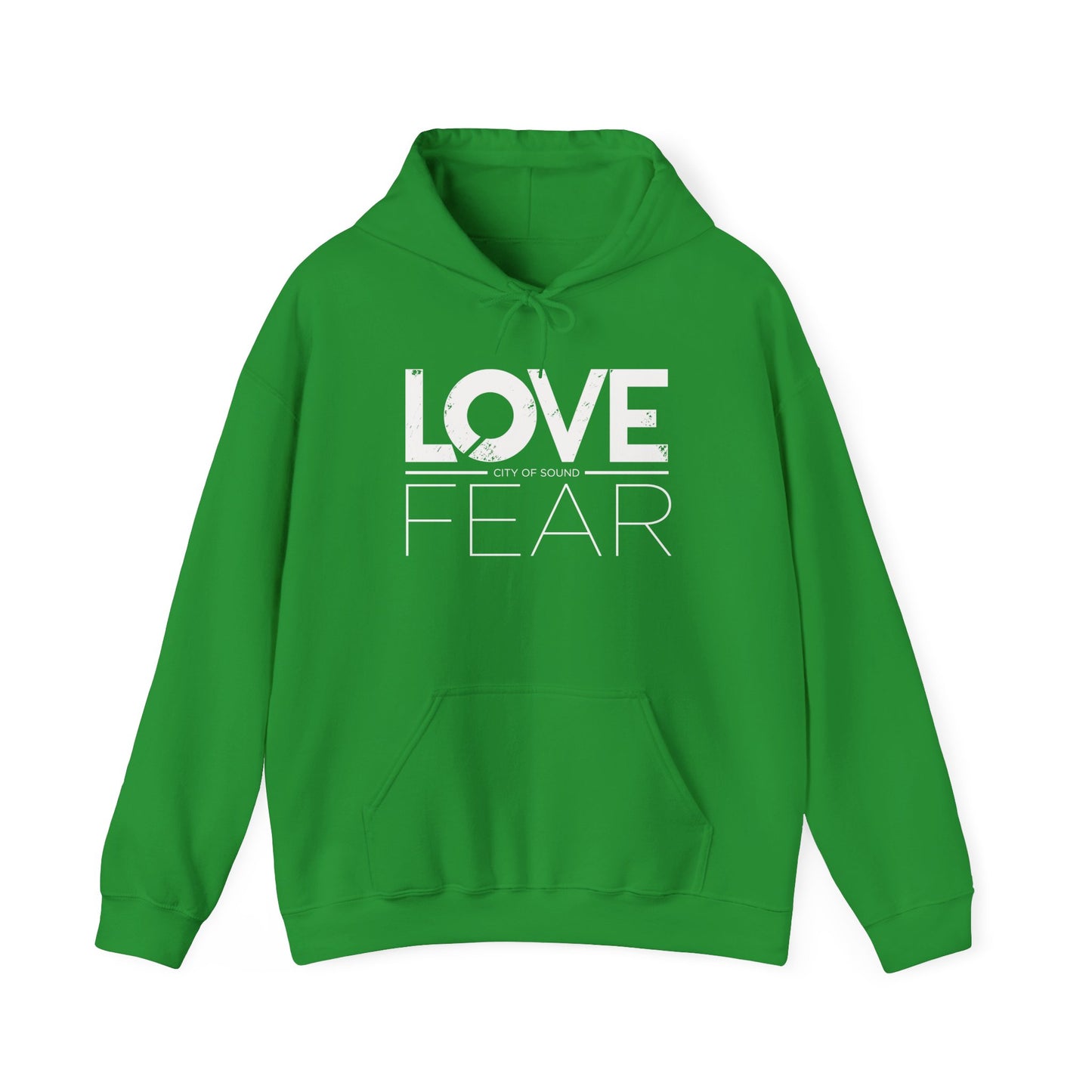 Love Over Fear Hoodie (white txt)