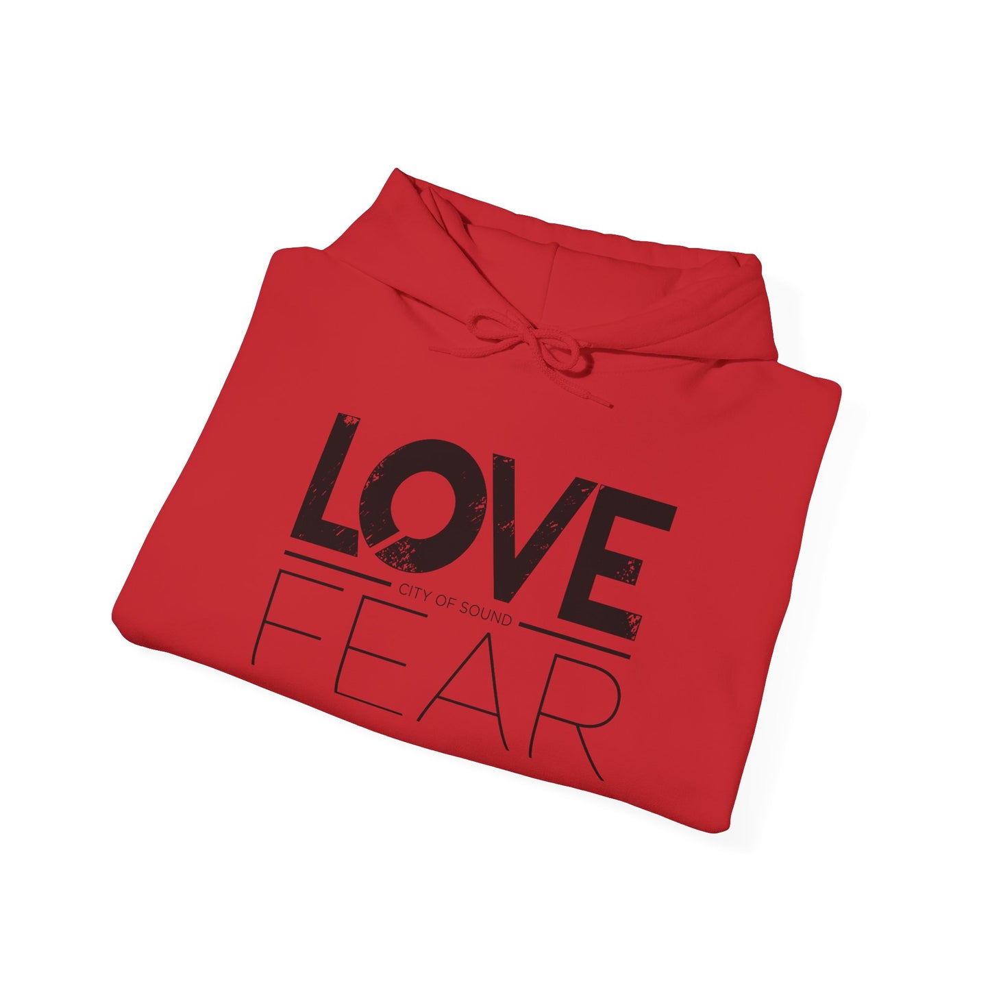 Love Over Fear Hoodie (Black txt)