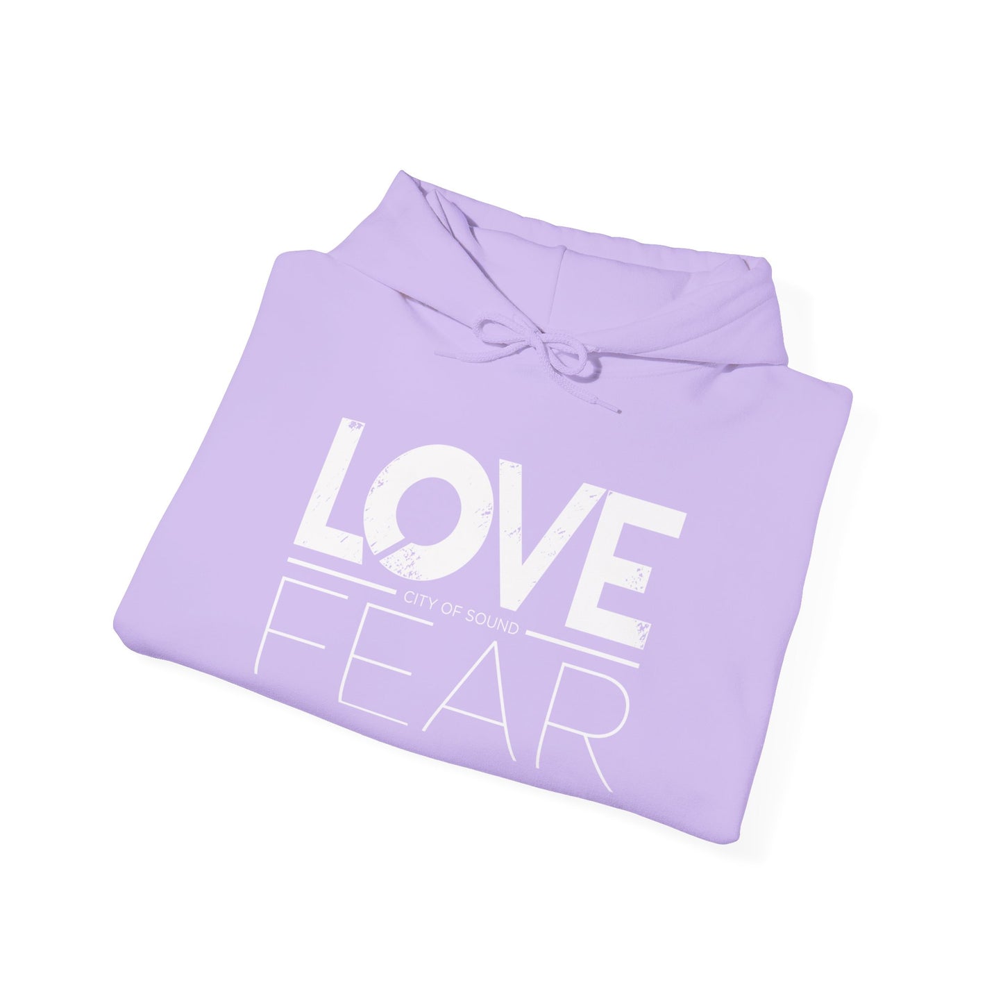 Love Over Fear Hoodie (white txt)