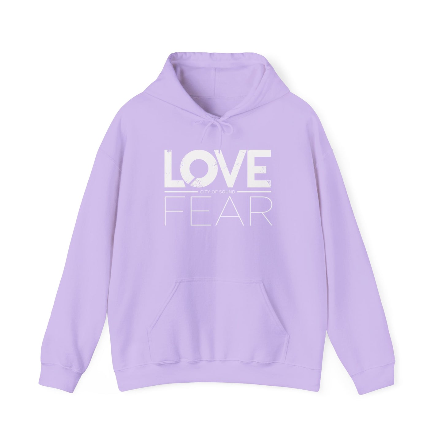 Love Over Fear Hoodie (white txt)