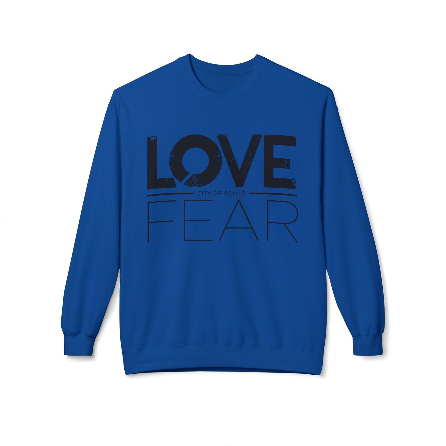 Love Over Fear Sweater (Black txt)