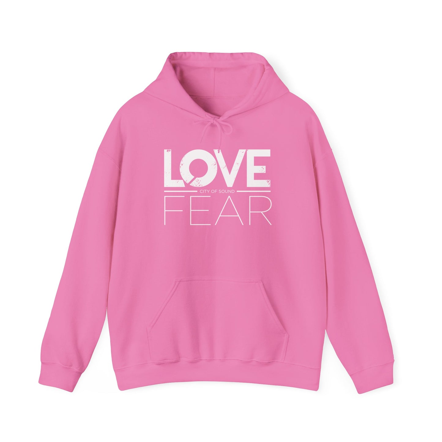 Love Over Fear Hoodie (white txt)