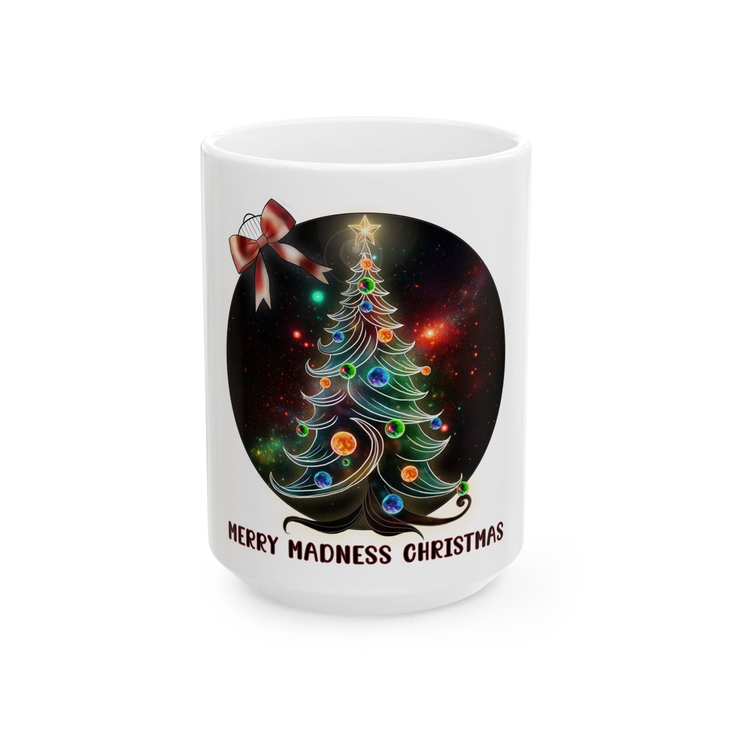 Merry Madness Christmas Mug White