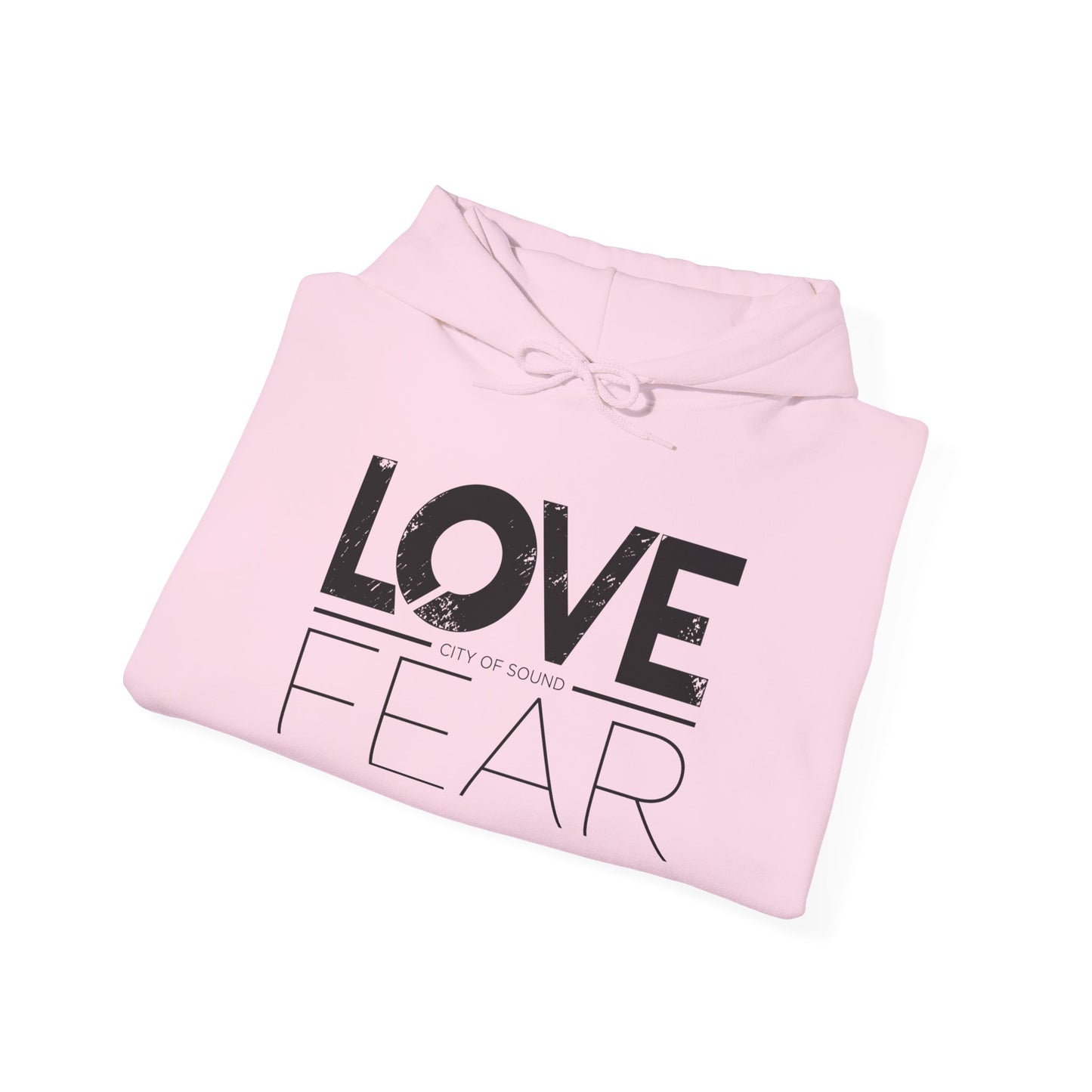 Love Over Fear Hoodie (Black txt)