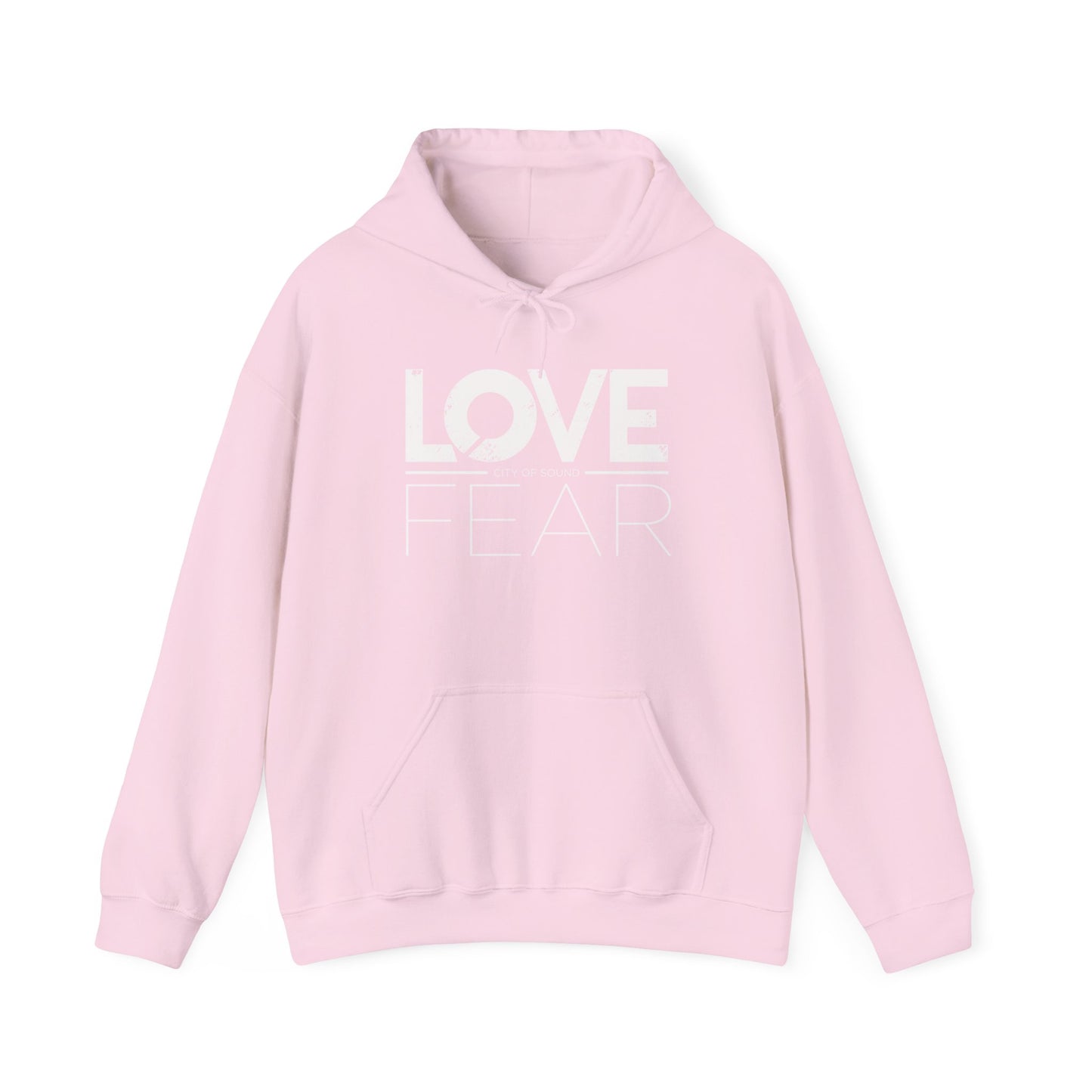 Love Over Fear Hoodie (white txt)