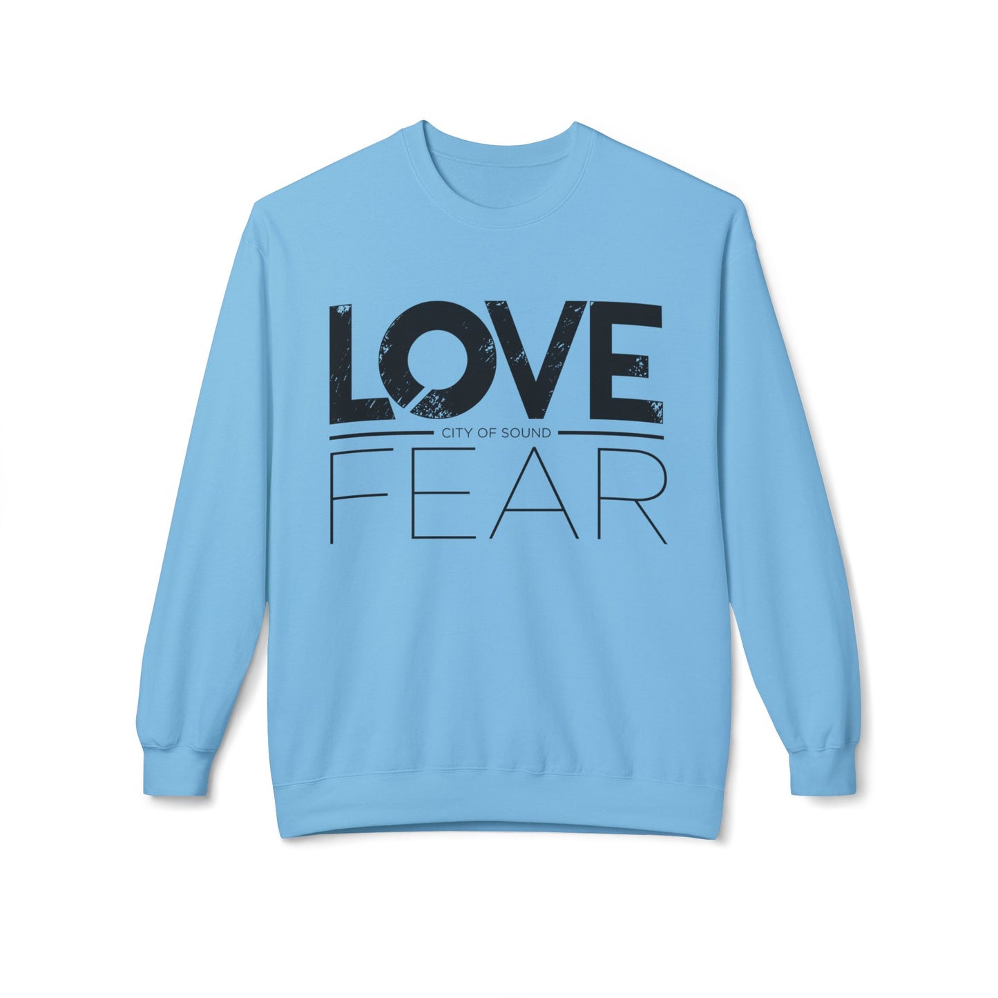Love Over Fear Sweater (Black txt)