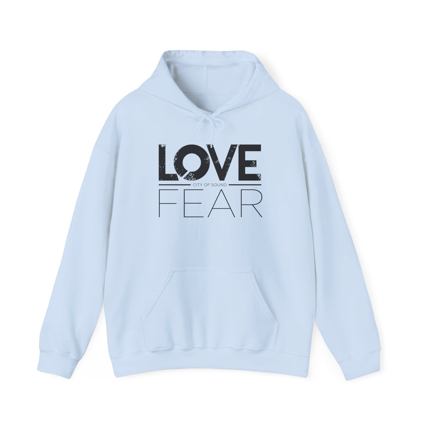 Love Over Fear Hoodie (Black txt)