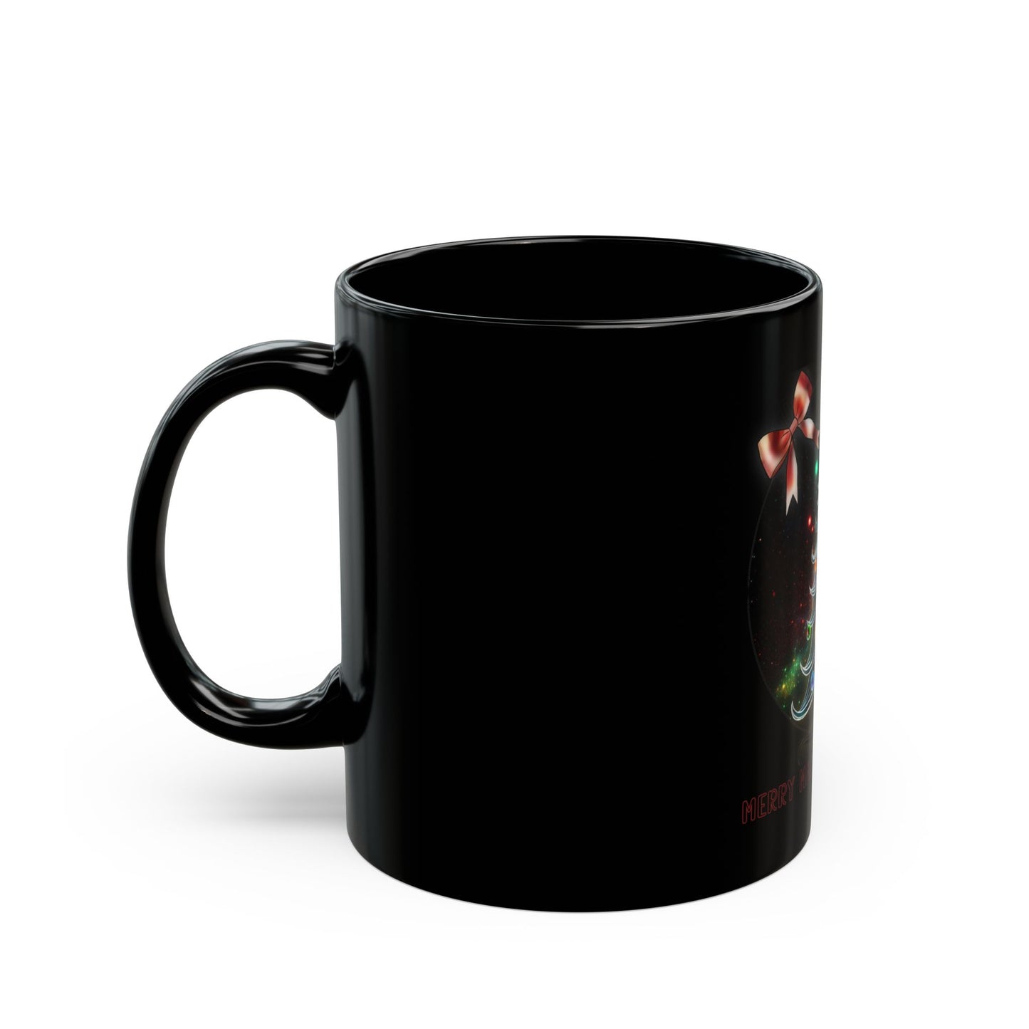 Merry Madness Christmas Mug Black