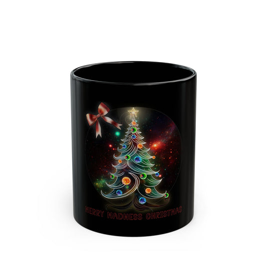 Merry Madness Christmas Mug Black