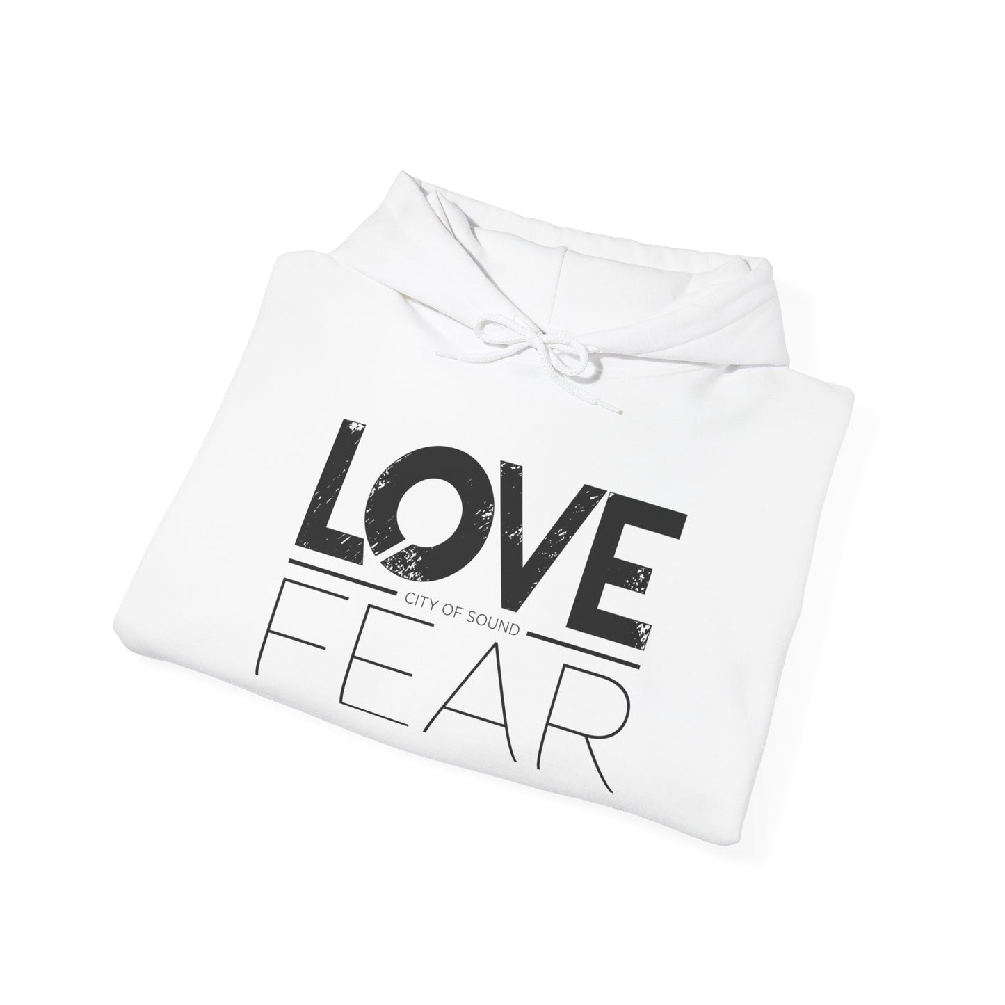 Love Over Fear Hoodie (Black txt)