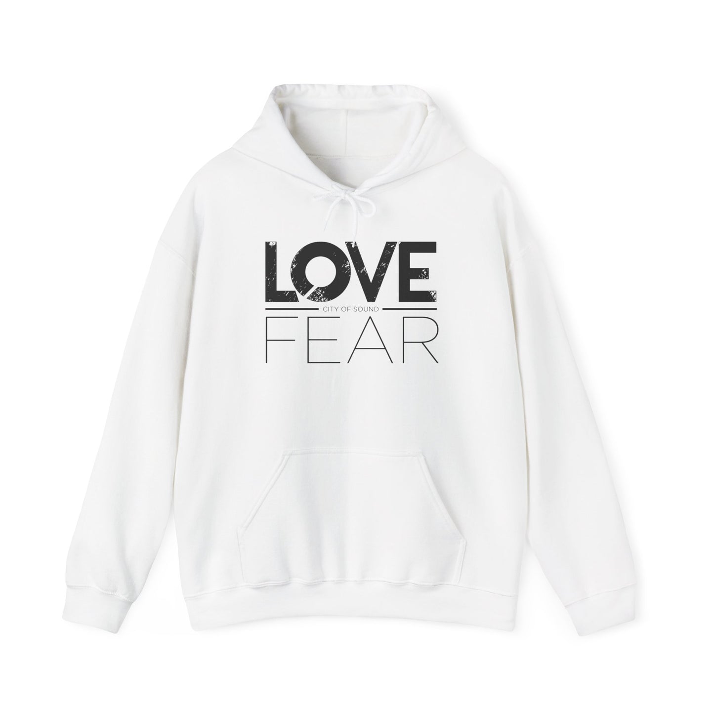 Love Over Fear Hoodie (Black txt)